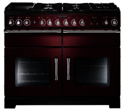 RANGEMASTER  Excel 110 Dual Fuel Range Cooker - Cranberry & Chrome